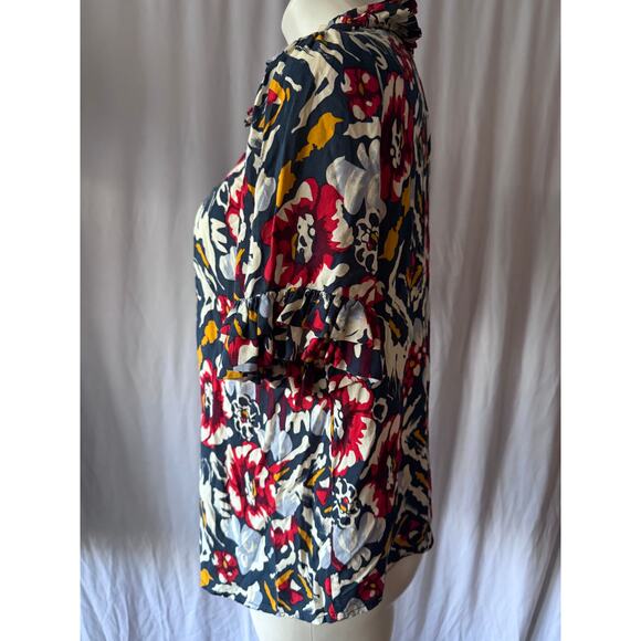 Odille Anthropologie Ruffle Blouse - 6 - Picture 5 of 8